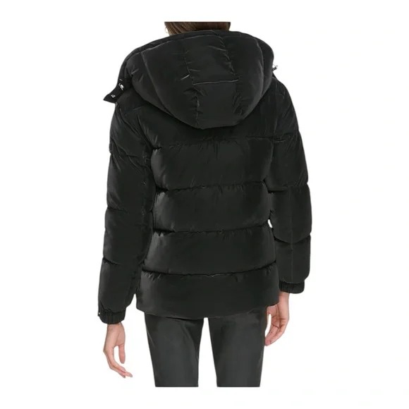 Dkny Women's Black Puffer Jacket - Picture 2 of 7